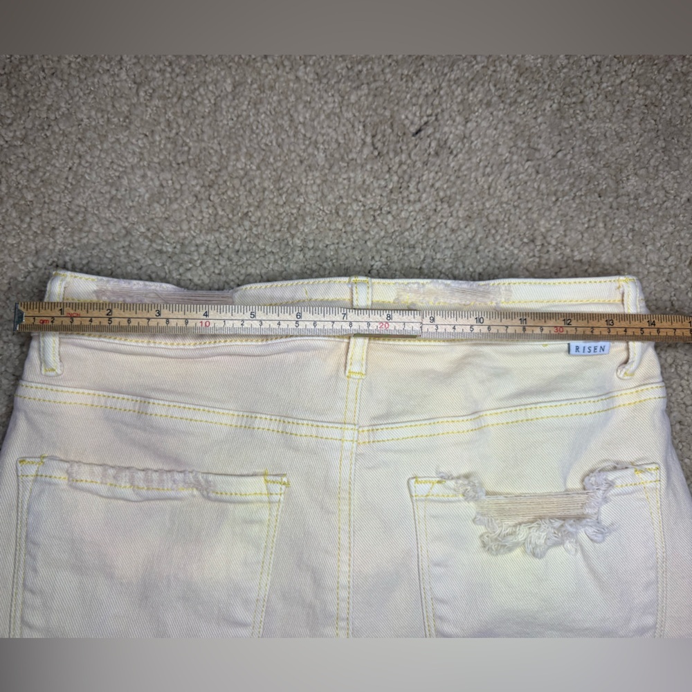 Risen Destroyed Denim Shorts - Picture 6 of 9